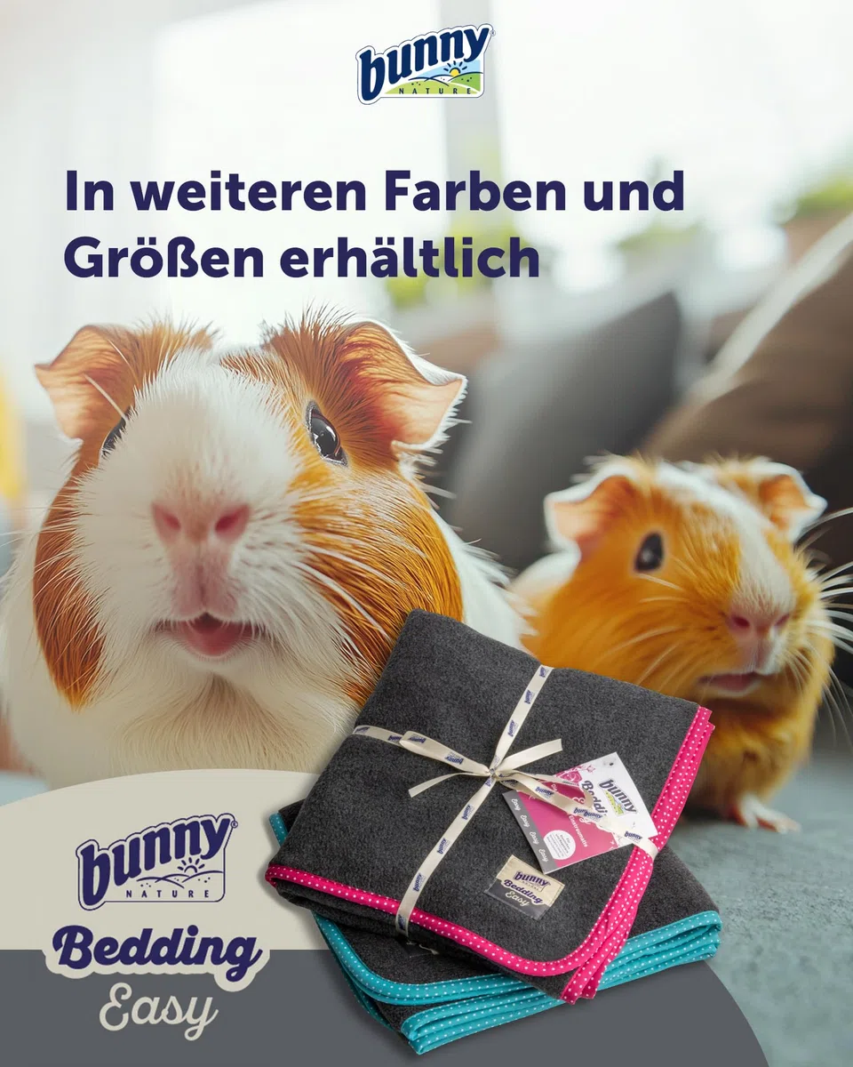bunnyNature Bedding Easy Türkis - Waschbare PIPI-Pads für Meerschweinchen, Kaninchen - Kleintier Decke - Weicher Fleece & Saugstarker Molton - Antiallergisch