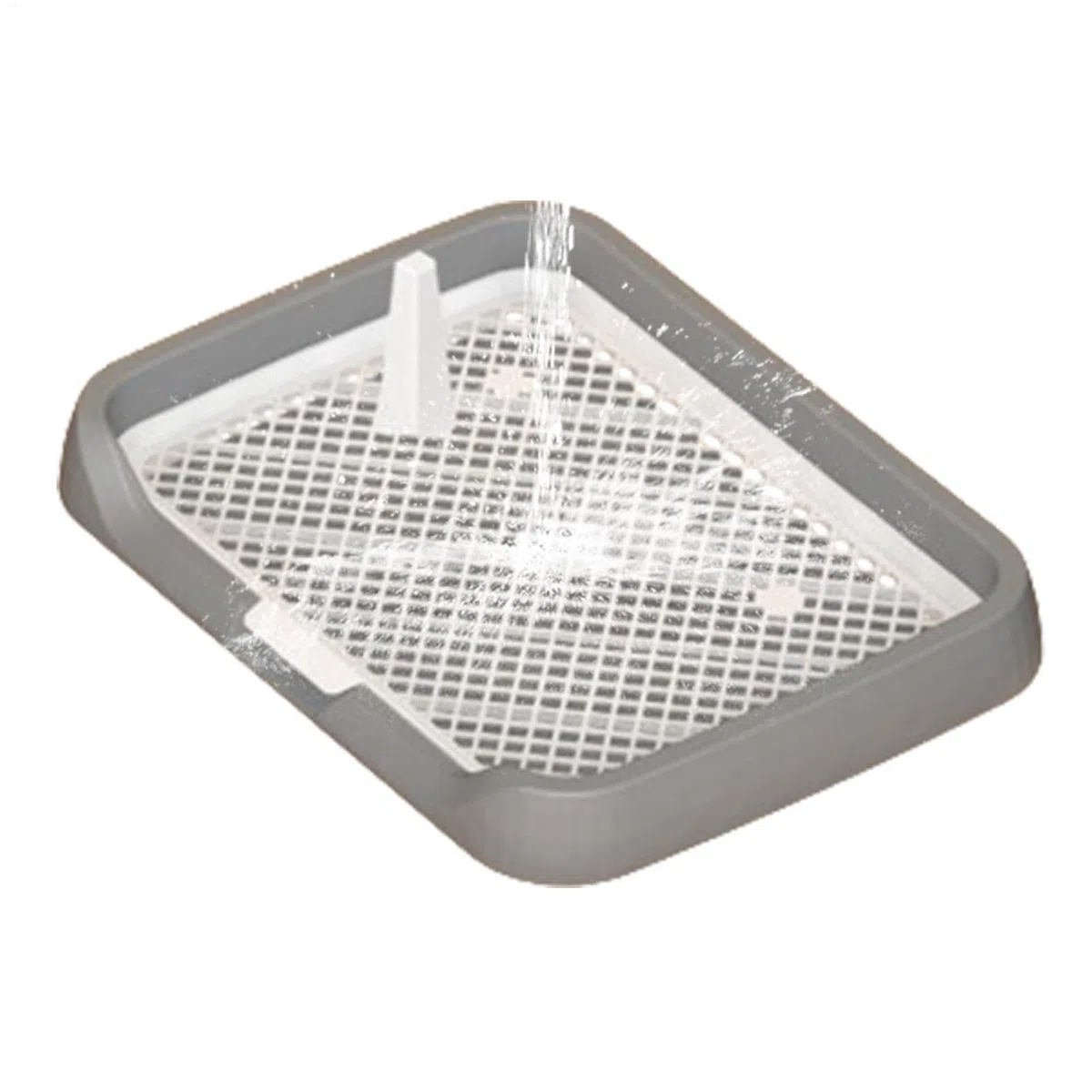 Netzgitter Toilette – Boxen Toilette Welpe Pee Indoor System Mesh Grids Flat Potty Tray Pee Pad für Hunde | Wiederverwendbare abnehmbare Säule Töpfchen Zubehör, Urinierhalter für Zuhause Pet