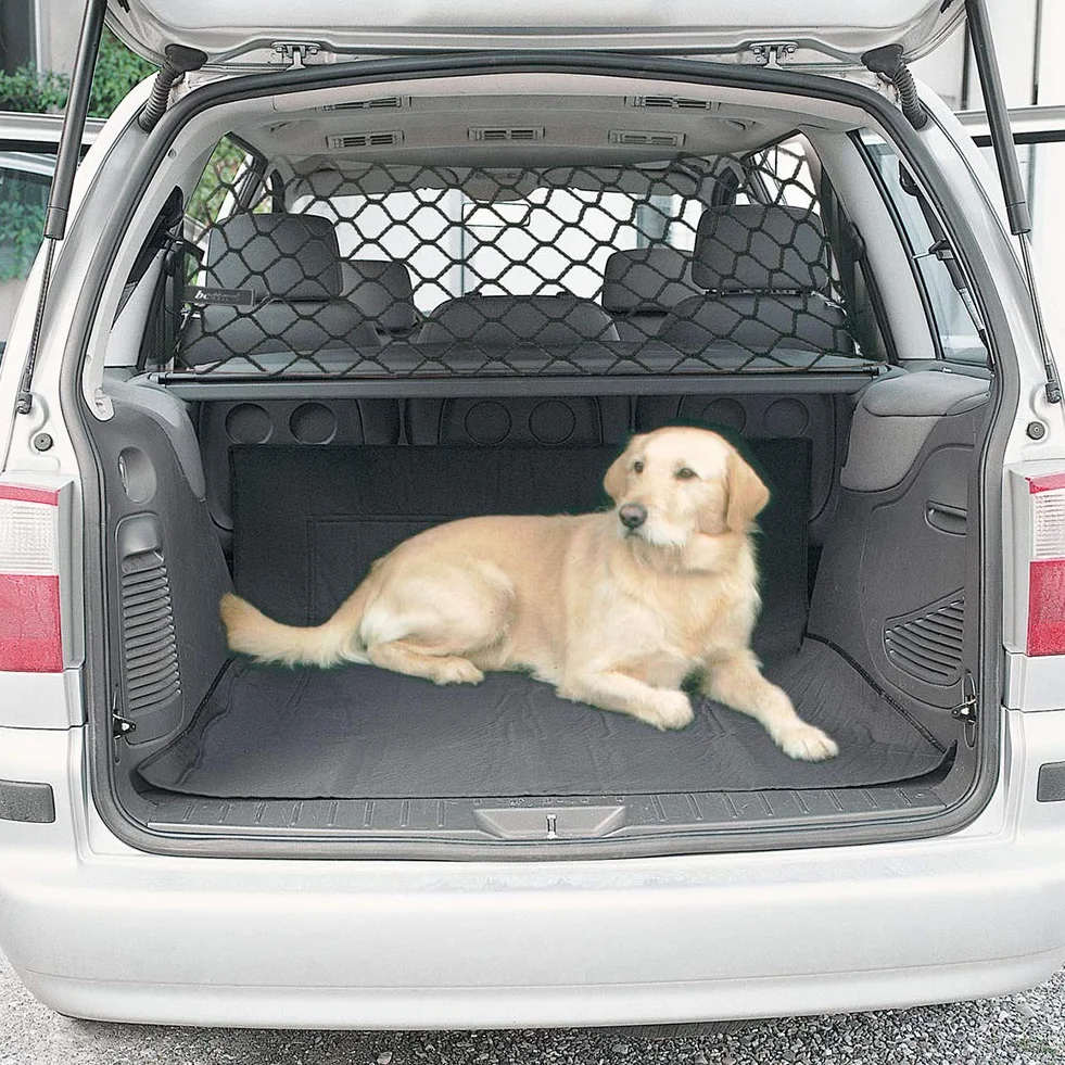 XuBa Praktisches Trennnetz für den Kofferraum von Haustieren, Zaun, Sicherheitsbarriere Hundenetz Auto Schutz Barriere Haustier Auto 120 x 70 cm