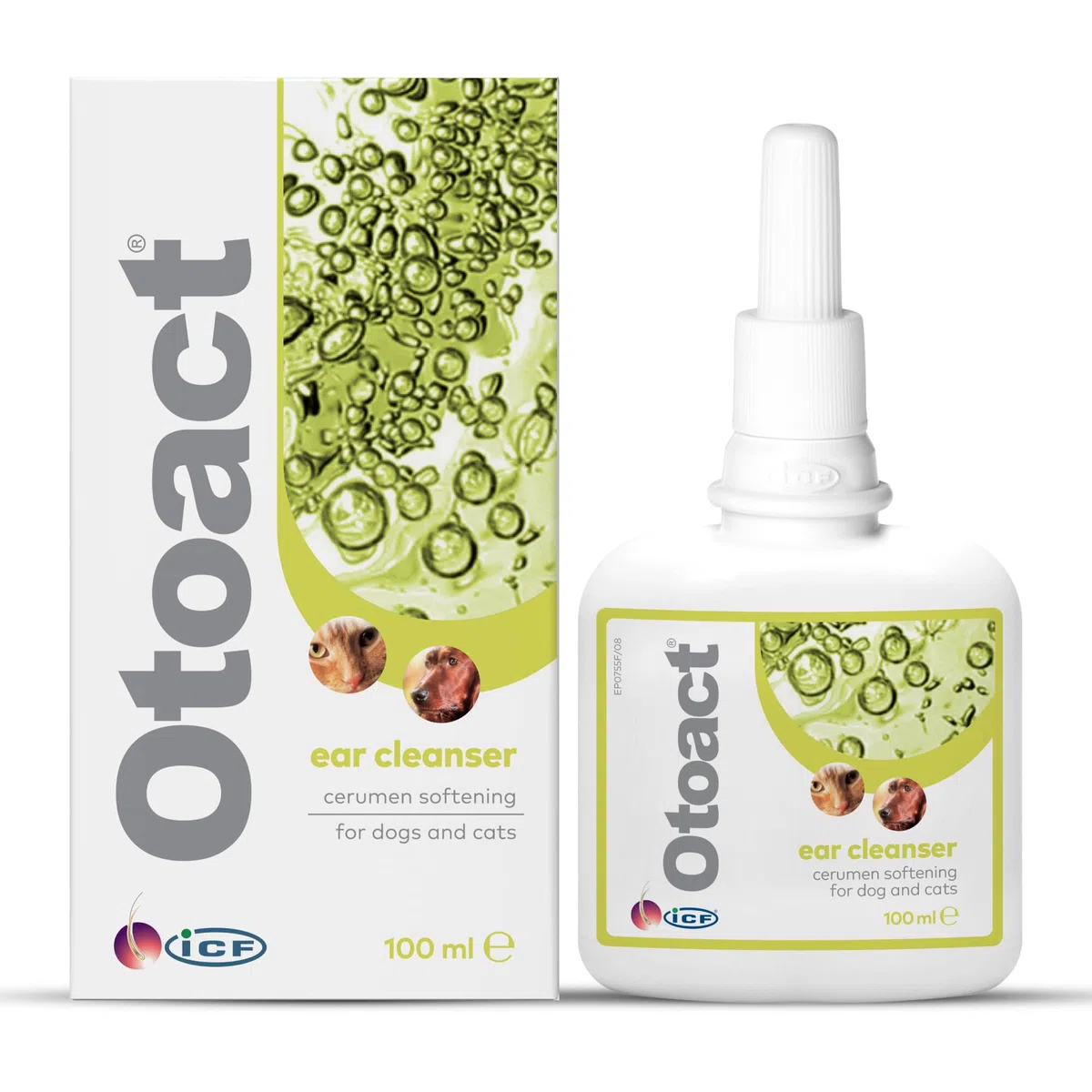 Otoact Ohrenreiniger für Hunde & Katzen | Sanfte Ohrreinigungslösung | Entfernt Ohrenschmalz & Unterstützt die Ohrenhygiene | Einfache Anwendung & Nicht reizend | 100ml