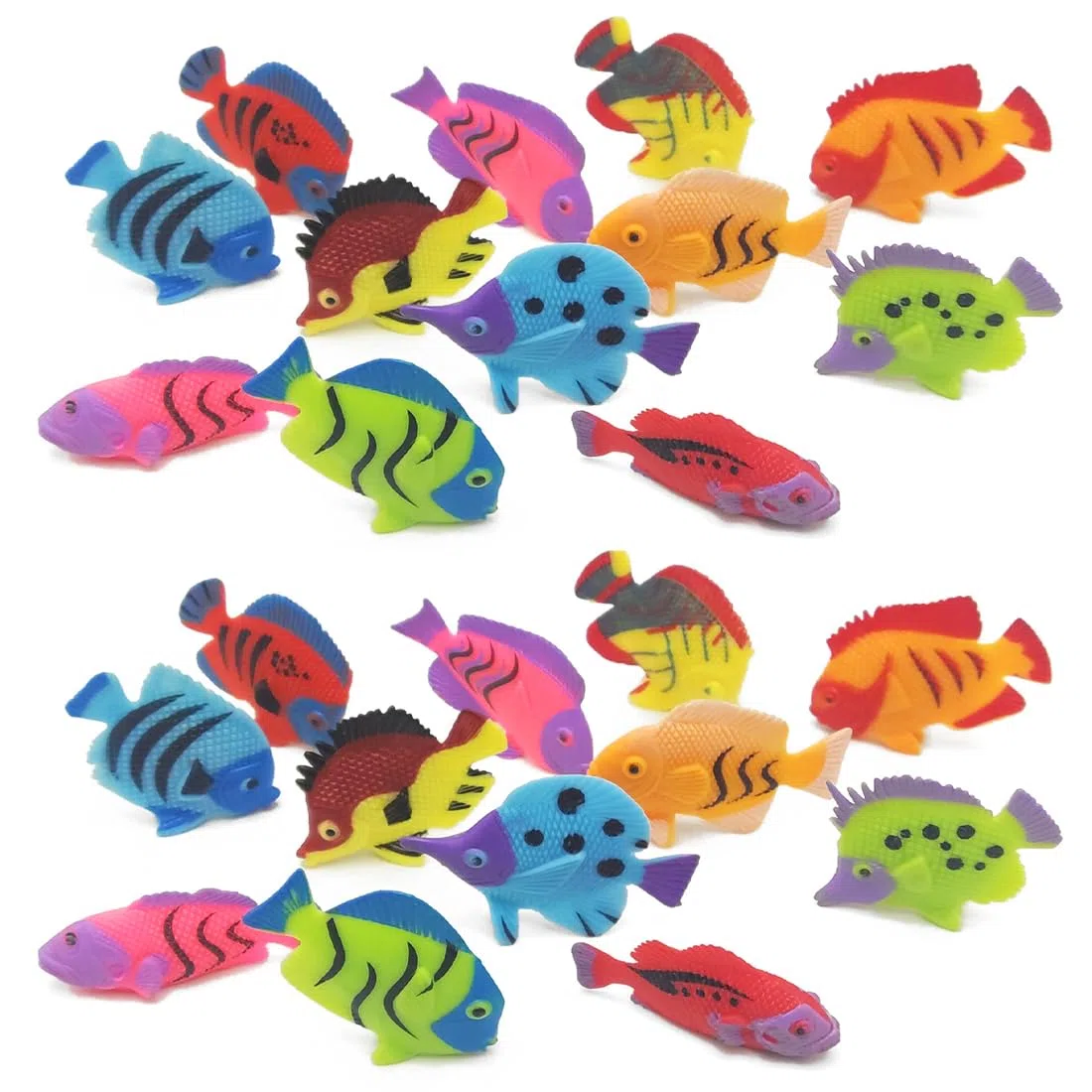 20 pcs fische aquarium fische Künstliche Bewegliche Fische PlastikLebensechte Fisch Verzierung Aquarium Dekorationen für Aquarium,schwimmende fische spielzeug (Zufälliger Stil)