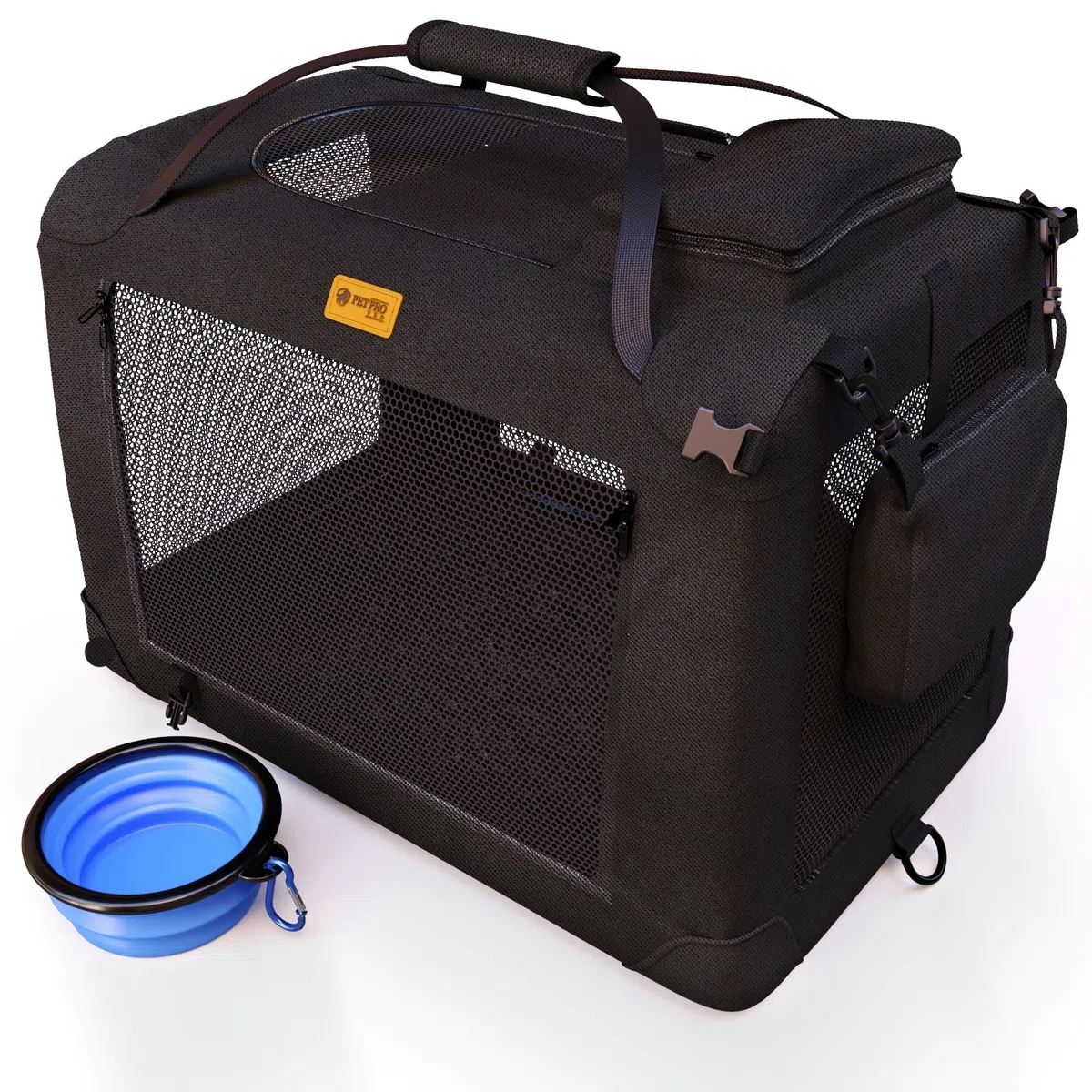 PetProved Hundebox Auto Faltbar Transportbox Hund Hundebox Große Hunde Hundetransportbox Auto Transportbox Hund Hunde Transportboxen Faltbare Hundebox Hundetransportbox Faltbar Hundeboxen