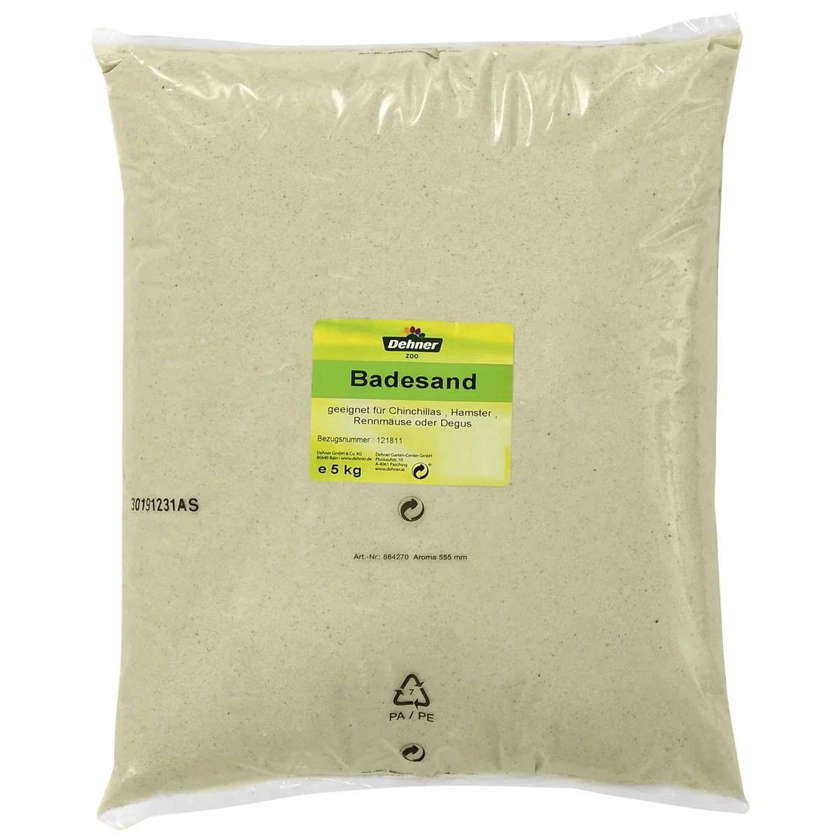Dehner Badesand für Nager, 3 x 5 kg (15 kg)