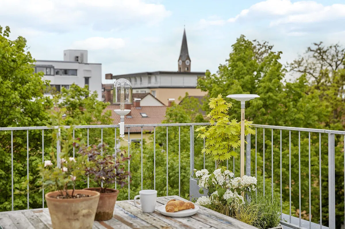Gardena ClickUp! Vogelbad: Modernes Vogelbecken mit 25 cm Durchmesser, kombinierbar mit dem ClickIp! Stiel oder der ClickUp! Balkonhalterung, leicht in der Handhabung (11420-20)