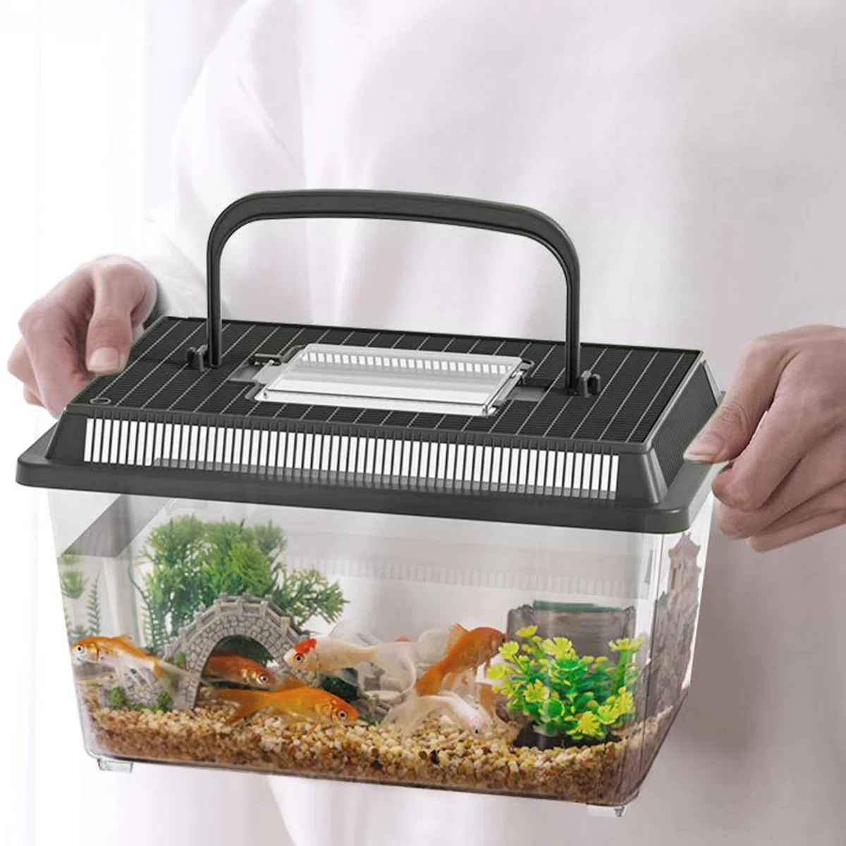 Terrarium Für Reptilien | Futterbox Für Echsen, Vogelspinnen & Terrarientiere - Terrarien-Aufzuchtbehälter Mit Tragegriff Für Schnecken, Insekten Und Kleintiere Drinnen & Draußen