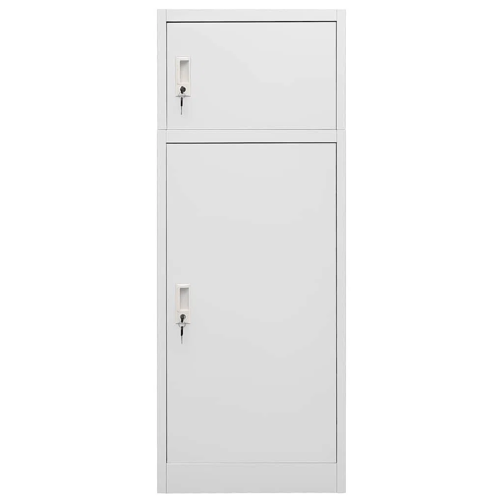Sattelschrank Hellgrau 53x53x140 cm Stahl,Sattelhalter,339600