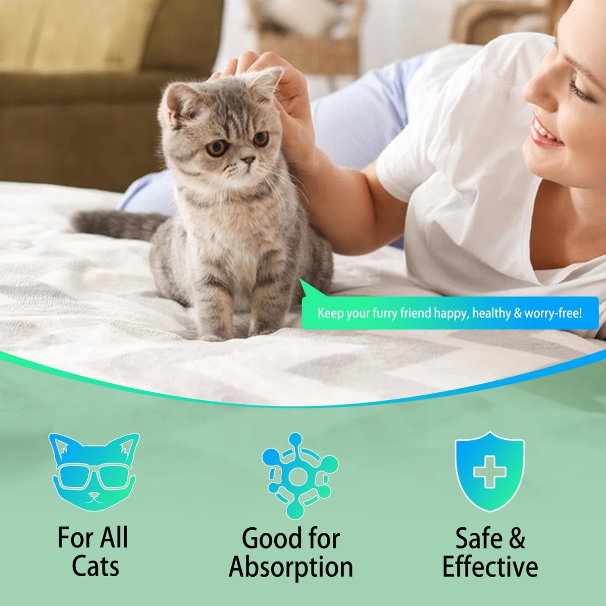 2 Pack Wurmkur Katzen 60ml | mit Probiotika | Natürliche Entwurmungsmittel für Katzen | Wurmtropfen zur Vorbeugung und Bekämpfung von Parasiteninfektionen | Natürliche Formel zur Darmhygiene