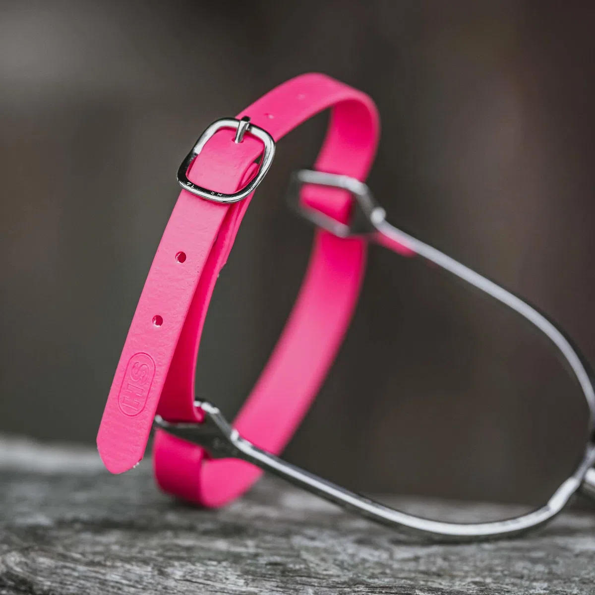SPRENGER BioThane Sporenriemen, Edelstahl Rostfrei – 45 cm, pink