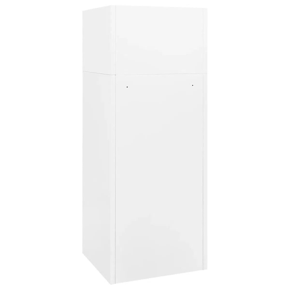 Sattelschrank Weiß Stahlschrank 53x53x140 cm Stahl Sattel