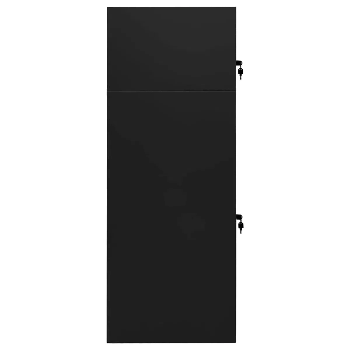 ARKEM Sattelschrank Schwarz Stahlschrank 53x53x140 cm Stahl Sattel Pferd