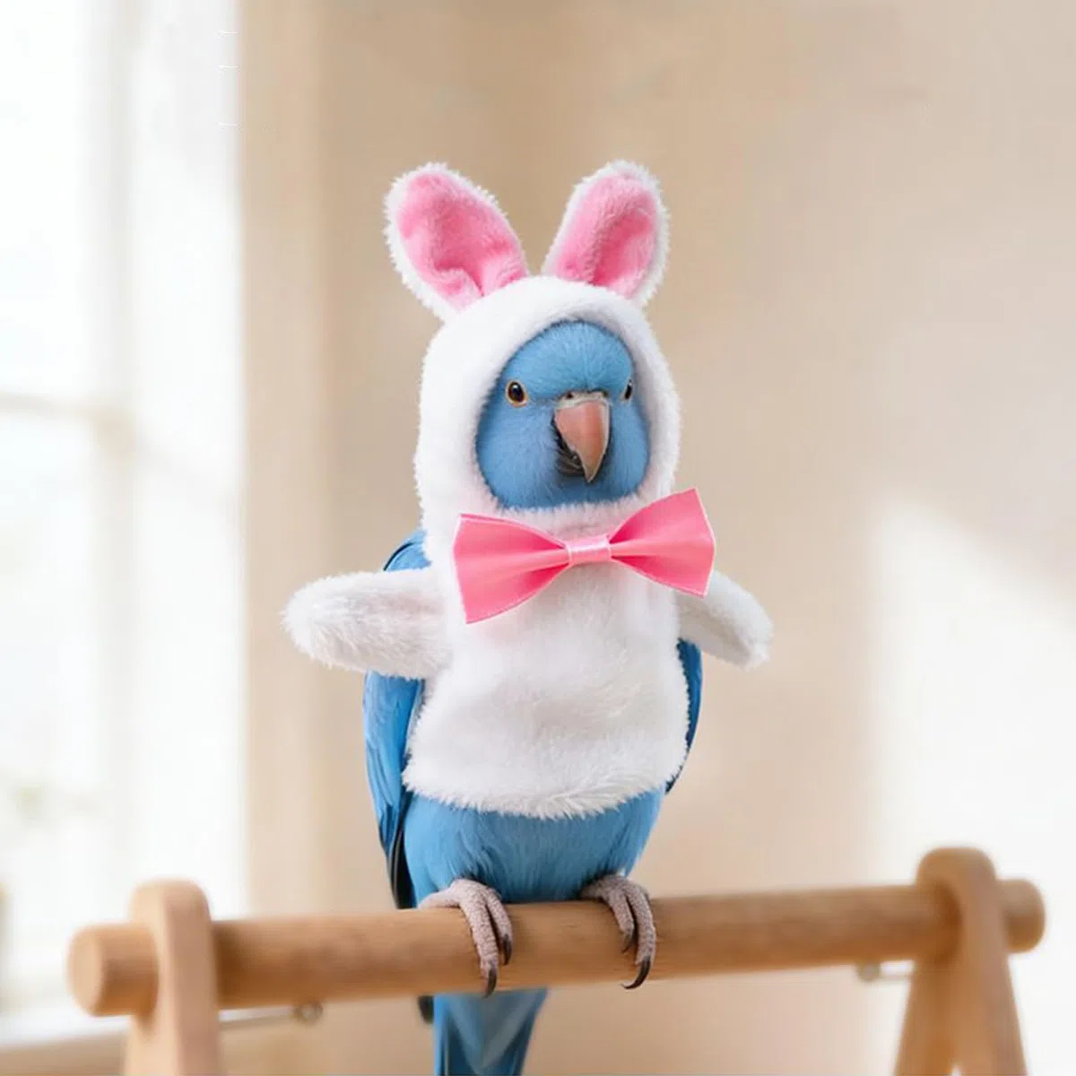 Vogelumhang – Windfestes Vogel-Outfit mit -Design – verstellbare Kleidung für Vögel – für Graupapageien, Wellensittiche, Sittiche, Mainaten