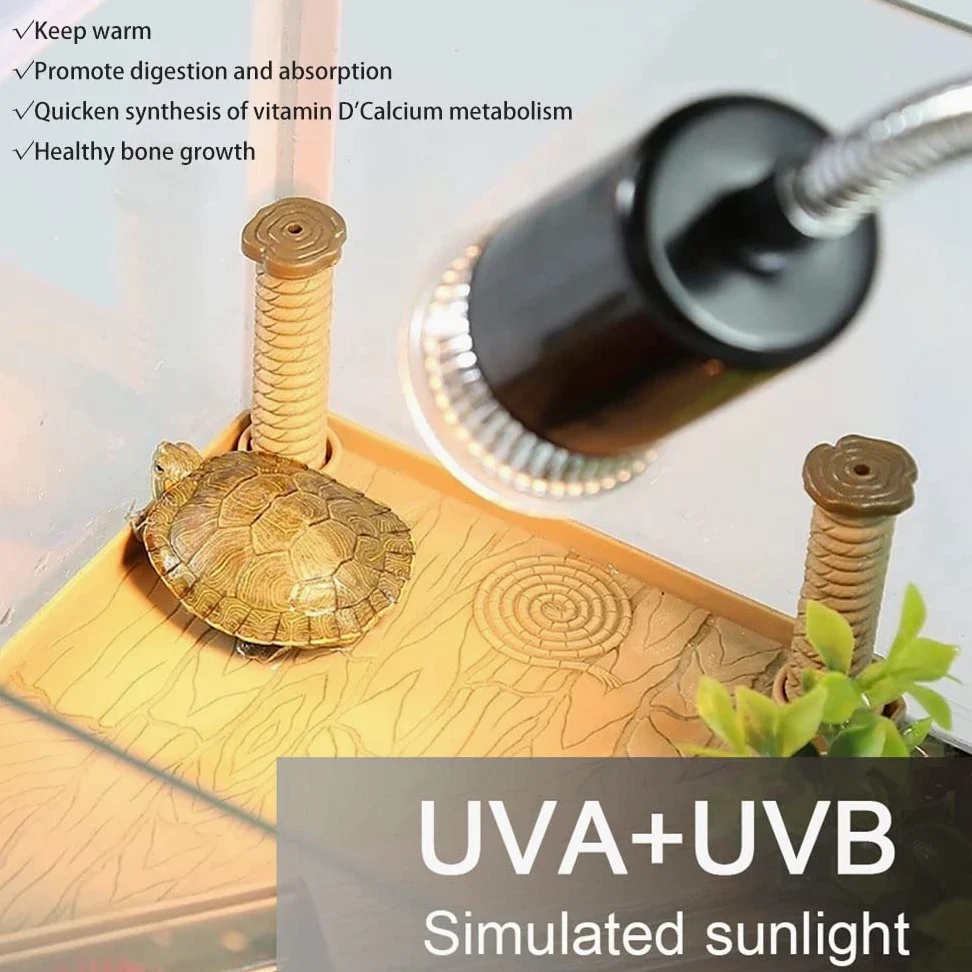 Aquarium UVA UVB Lampe Wärmelampe Terrarium Schildkröten Zubehör Reptilien Heat Lamp E27 25W 50W für Schildkröten, Bartagamen, Eidechsen, Reptil 2 Stück Heizlampe