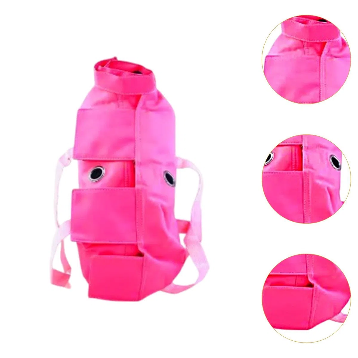 Sharplace Katzenpflegetasche Komfortable Anti-Rückhaltetasche Katzenrückhaltebeutel Kein Kratzen Beißen Haustier-Pflegeschlinge für die Krallenpflege, Baden, Nagelschneiden, Rose Rot 37 x 24 cm