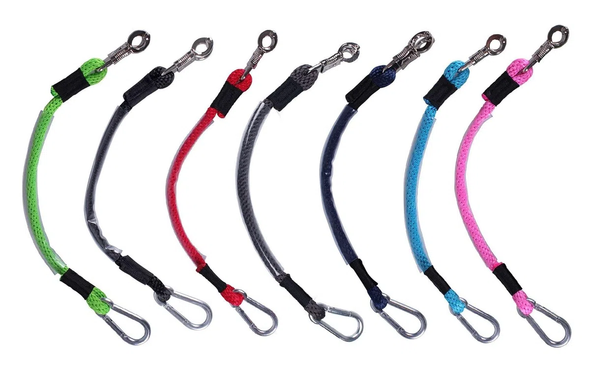 NETPROSHOP Anbindestrick für Pferde Transport zur Verwendung im Anhänger 90 cm lang, Farbe:Schwarz