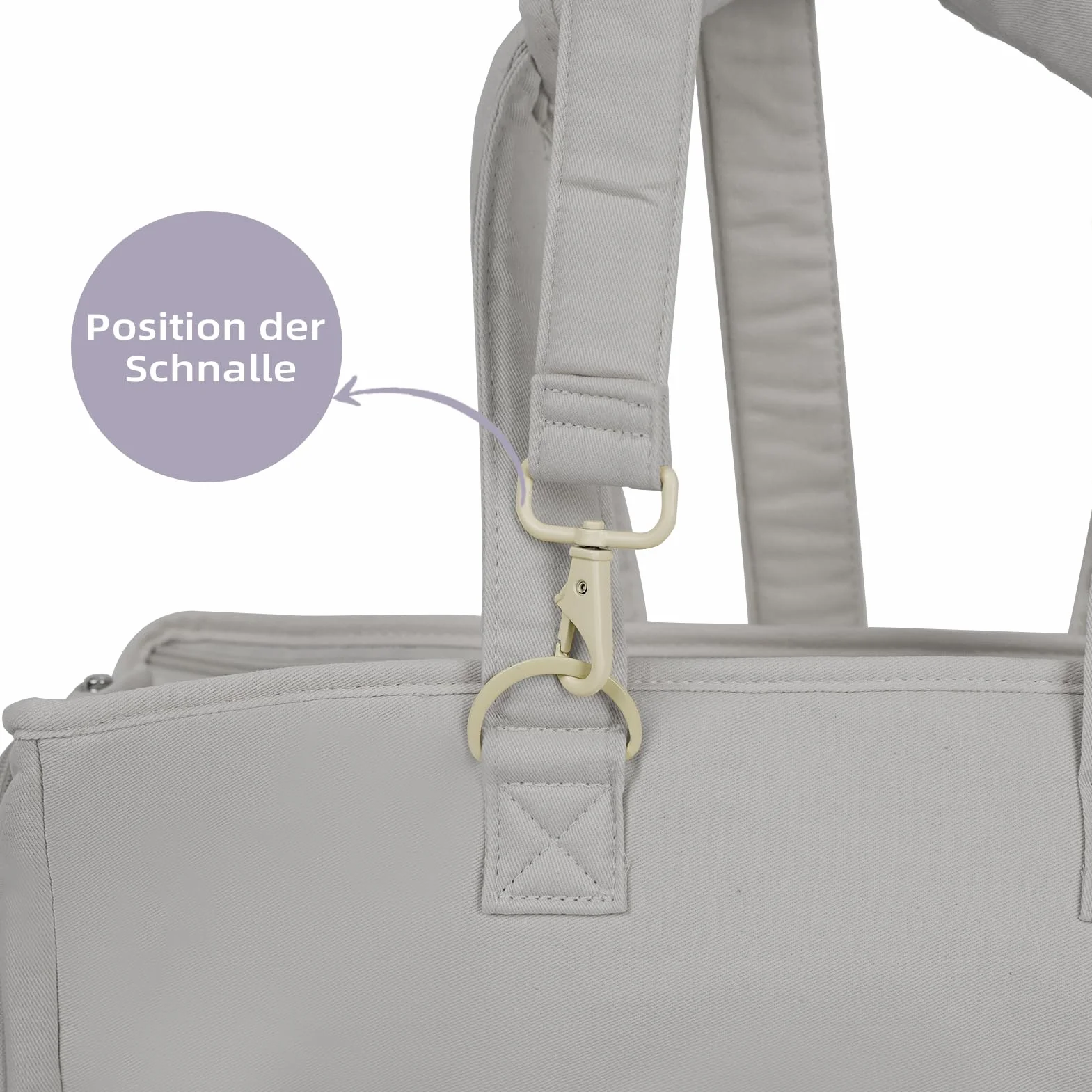 Schultergurte für Haustiertransporter - Leichte und Bequeme Tierträger-Zubehör für einfache Reisen - Verringert die Last, Ihr Haustier zu tragen (Grau)