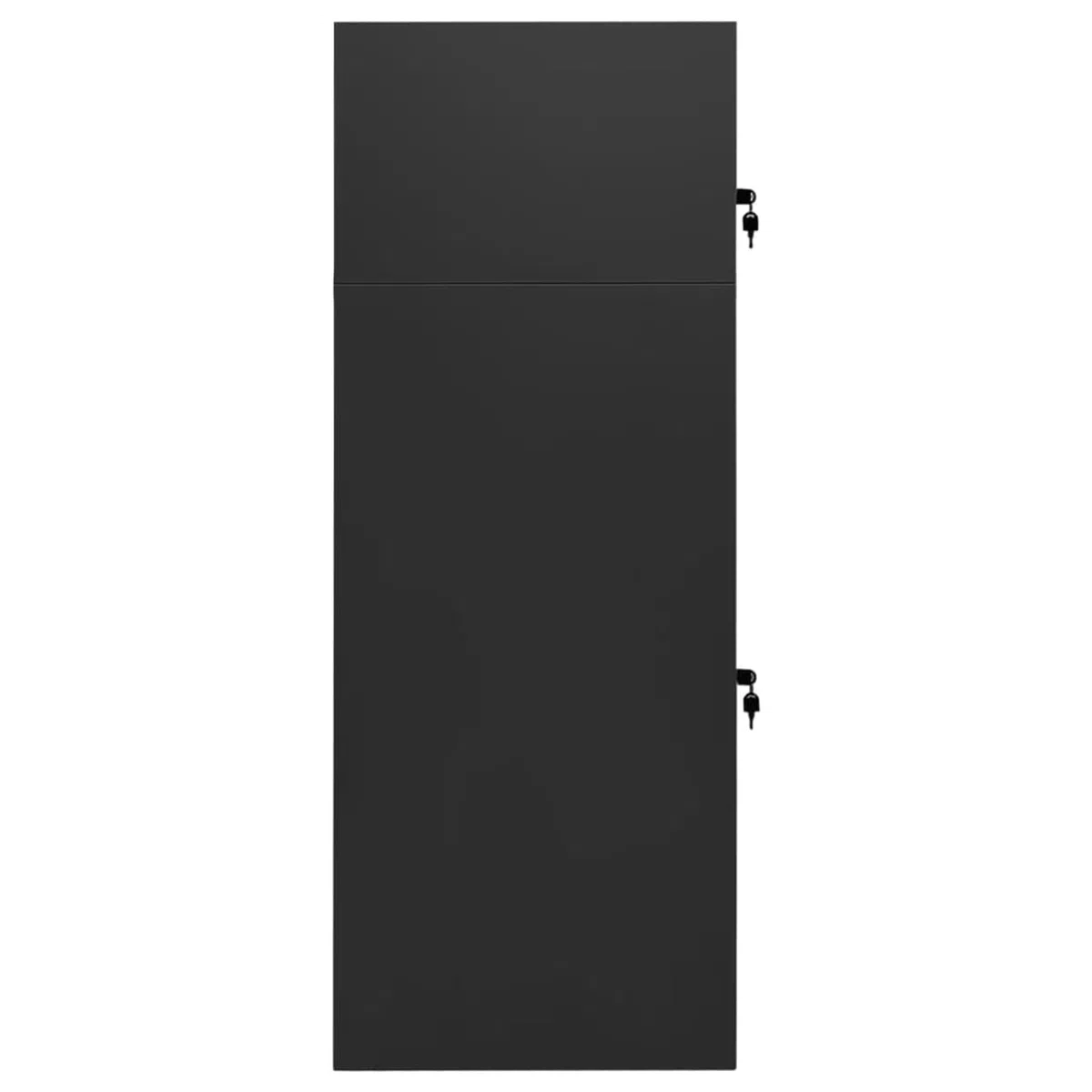 Rantry Sattelschrank Anthrazit 53x53x140 cm Stahl Sattelschrank Model339602
