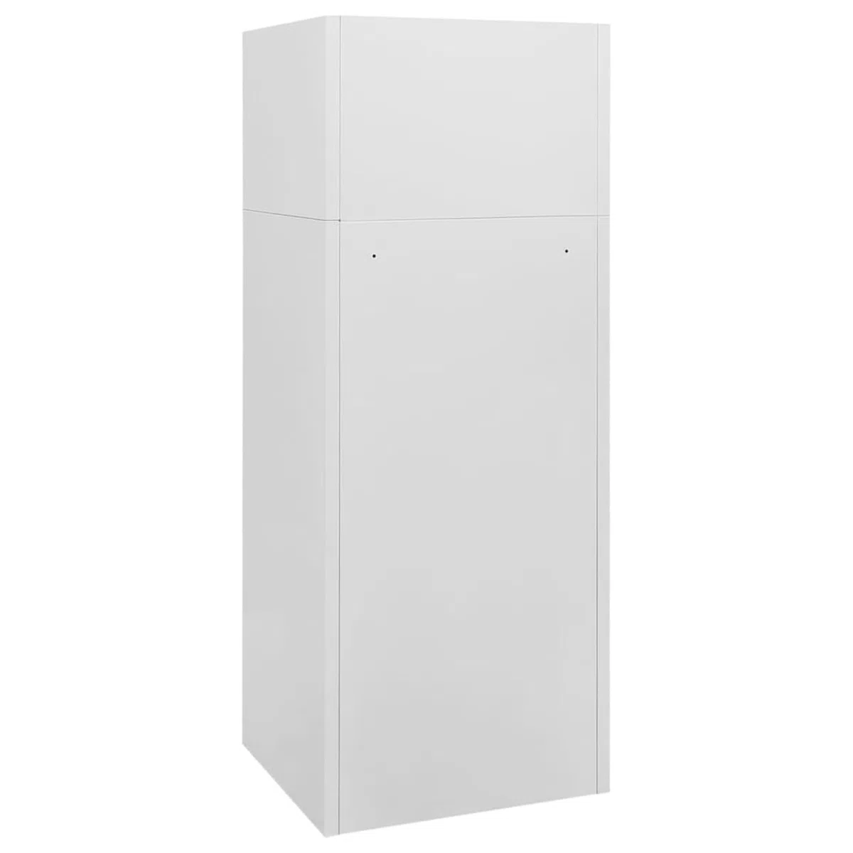 Rantry Sattelschrank Hellgrau 53x53x140 cm Stahl Sattelschrank Model339600