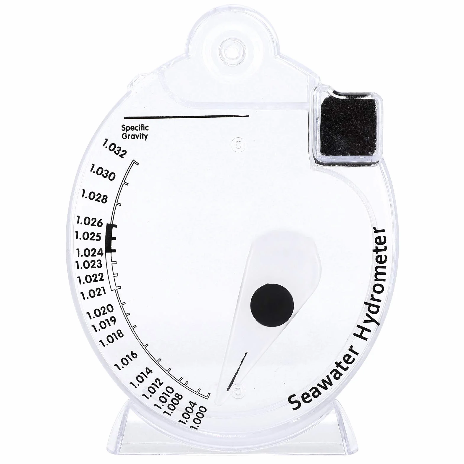 Pssopp Salzwasser-Hydrometer Genaues Meereshydrometer Aquarium Marine Salinity Meter Zur Nachahmung des Meerwasser-Salzgehaltstests(HD-T-H018)