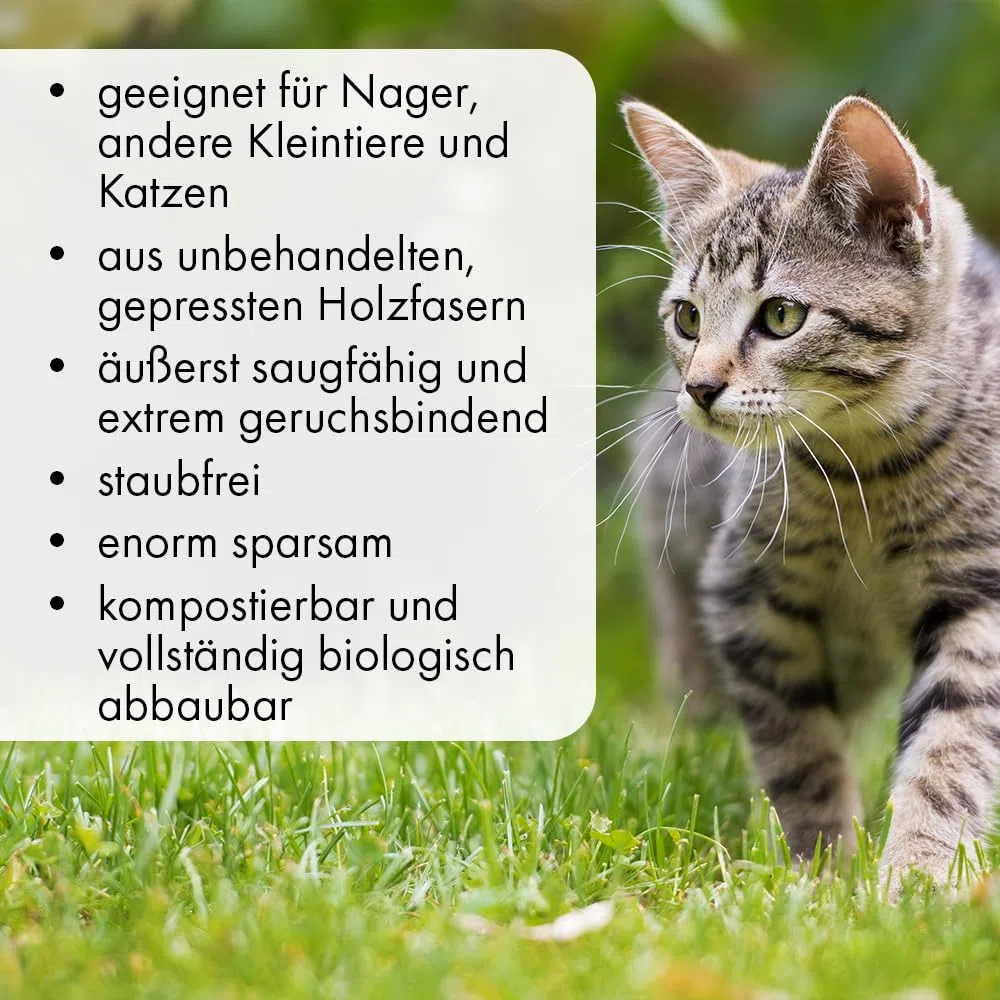 Kleintierpellets Naturholz-Pellets als Einstreu - 10 oder 20 Liter- Kleintierstreu für Hamster, Kaninchen, Nager, Katzen u.ä. - saugstark und geruchsbindend - Nicht klumpende Holzpellets (20 Liter)