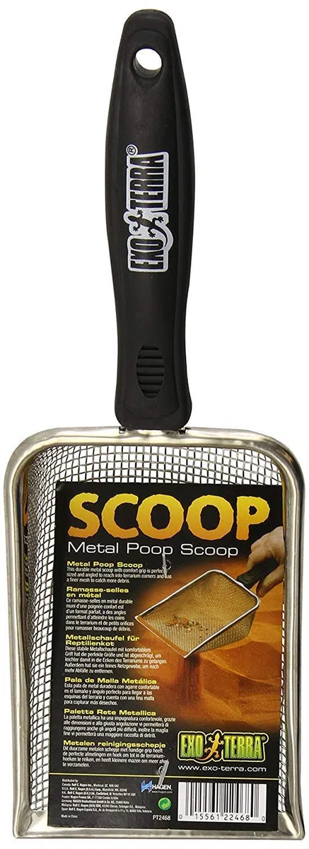 Exo Terra Scoop - Metallschaufel für Reptilienkot & Calcium + Vitamin D3 90 g
