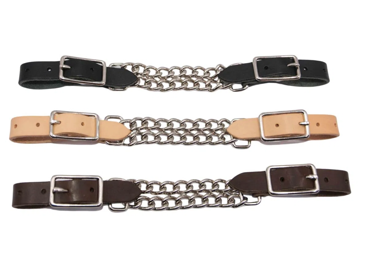 AMKA Western Kinnriemen mit doppelter Kette