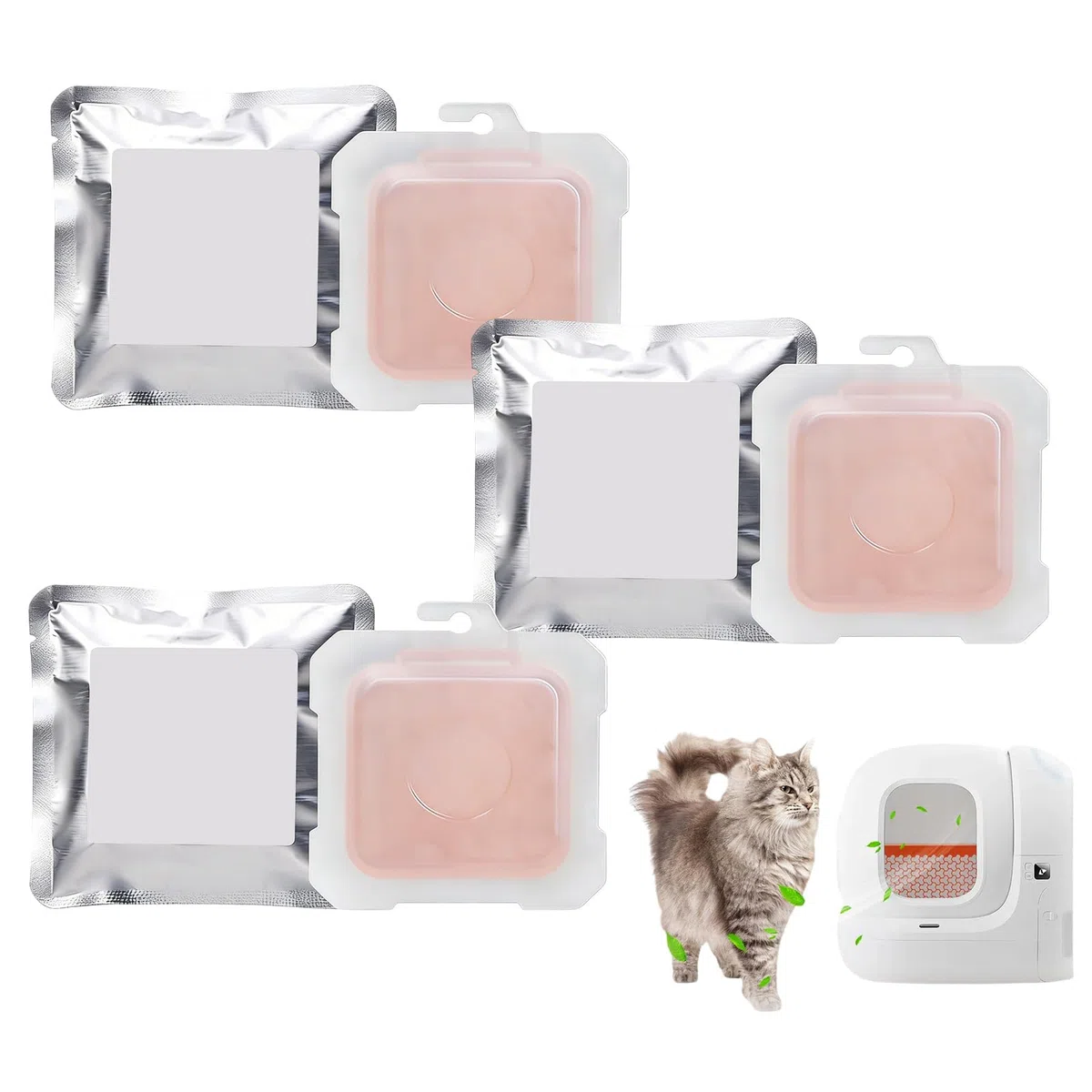 N50 2.0 Frische Luft Einsätze kompatibel mit PETKIT Pura Max, Pura Max 2 & Purobot Max Pro, selbstreinigende Katzentoilette, langanhaltende Frische für Haustierbereich, 6 Stück
