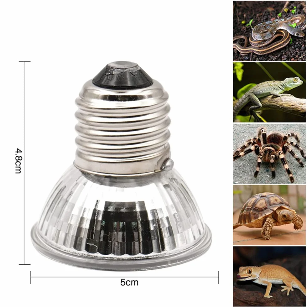 NEWFUN Schildkröte Wärmelampe,6PC E27 25W Dimmbar 220V UVA + UVB Vollspektrum-Sonnenlampe Heizung Glühbirne Sonnenbad Reptil Lampe für Lizards, Aquarienreptilien, Schildkröten, Amphibien usw
